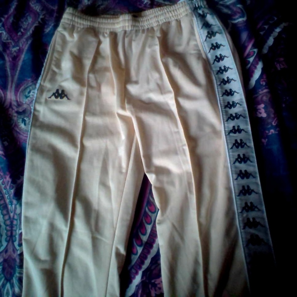 Large Cream colored kappa pants